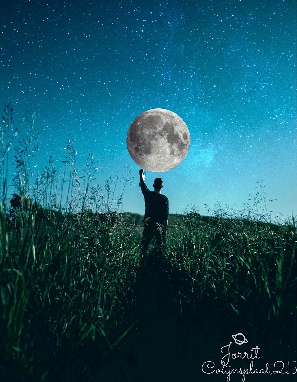 Foto van de volle maan (real Moon pictures)