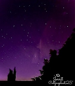 Noordelicht boven Colijnsplaat