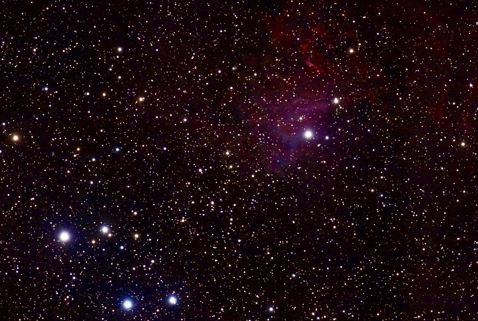 IC 405 Vlammende ster nevel