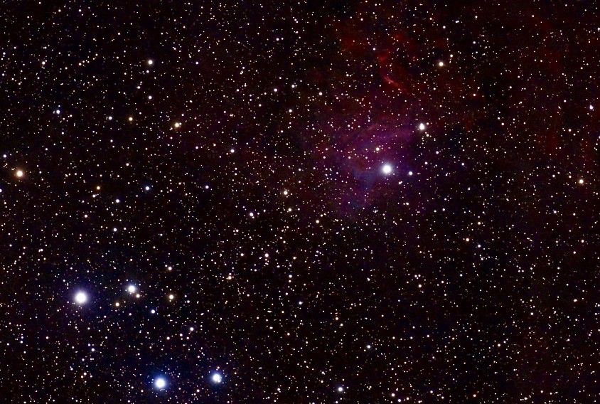 IC 405 Vlammende ster nevel