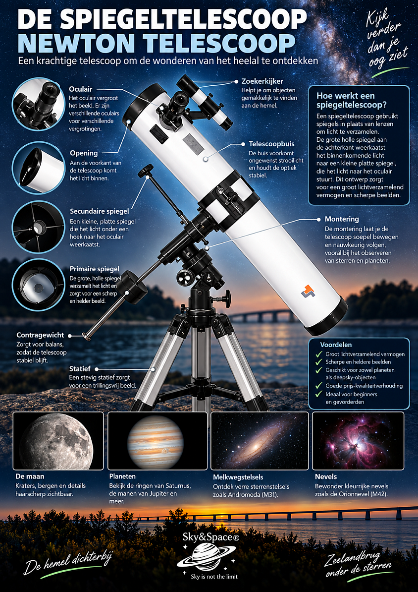 Newton Reflector 90/114 Telescoop