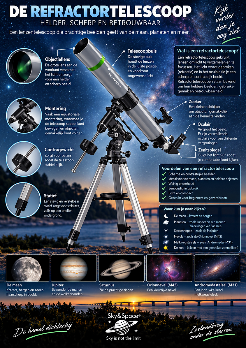BRESSER Space Explorer 90/900 EQ3 refractortelescoop